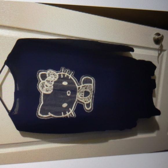 Hello Kitty Black Sweater Cardigan - Picture 2 of 2